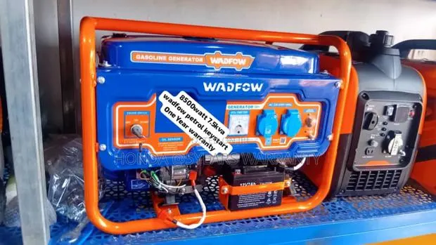 Blue and Orange Wadfow 7.5kva 8500watt Petrol Generator · Photo 1