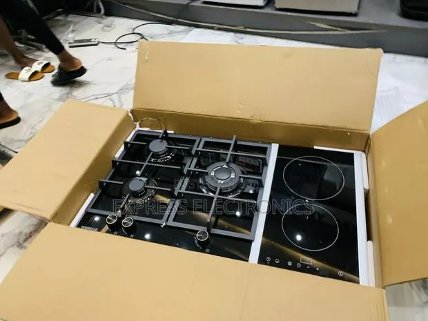 Lovely New Black 3-2 Stove Gas Electric Cooker Kenwood · Photo 1
