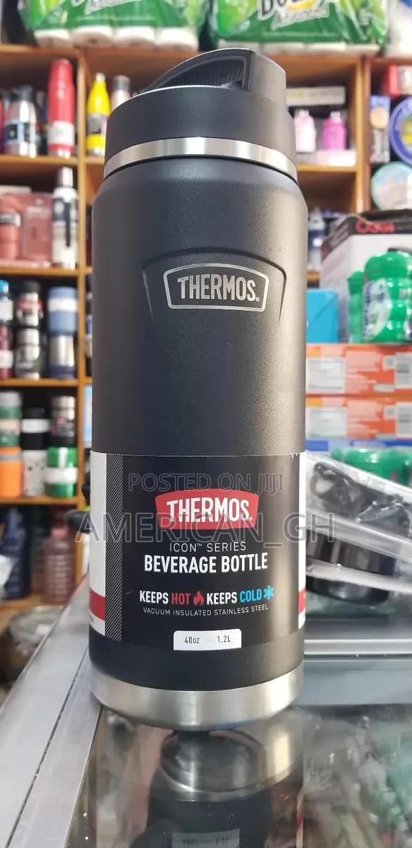 Thermos Stainless Steel Beverage Bottle, Hot/Cold ( 1.2L ) · Photo 1