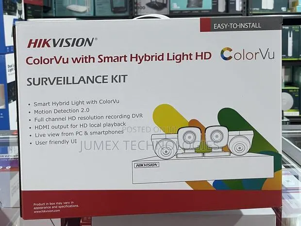 Hikvision Colorvu Audio 500gb Surveillance Kit Ds-J142i/7204hghi-M1 · Photo 1