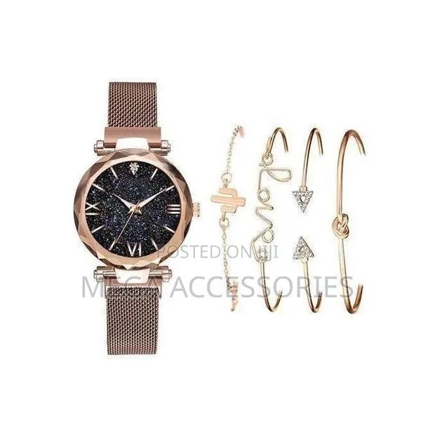 Women Magnetic Starry Sky Watch + 4pcs Bracelet · Photo 1