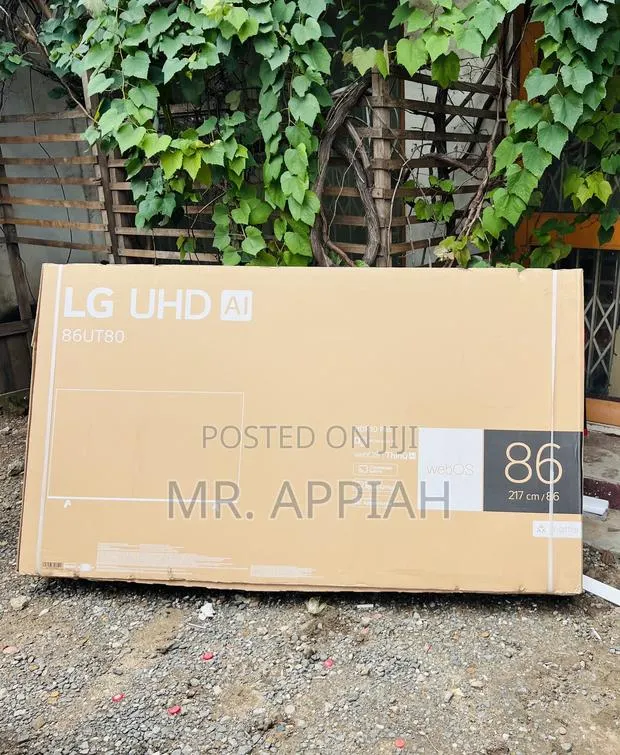 Super Adorable Lg 86” Uhd Smart Screen Television(Black). · Photo 1
