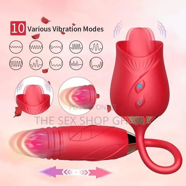 2 in 1 Rose Sucker Vibrator · Photo 1
