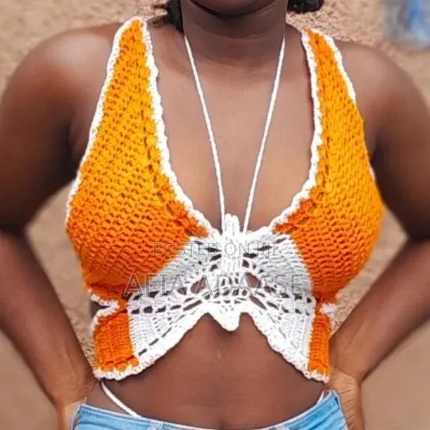 Handmade Crochet Butterfly Top · Photo 1