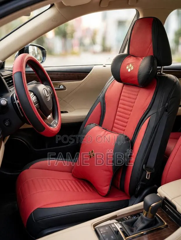 Premium Red Black Full Seat Cover Set · Photo 1
