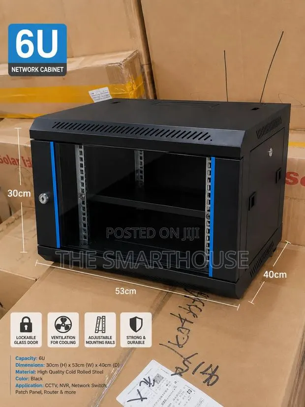 6U NETWORK CABINET — Compact, Secure Professional · Photo 1