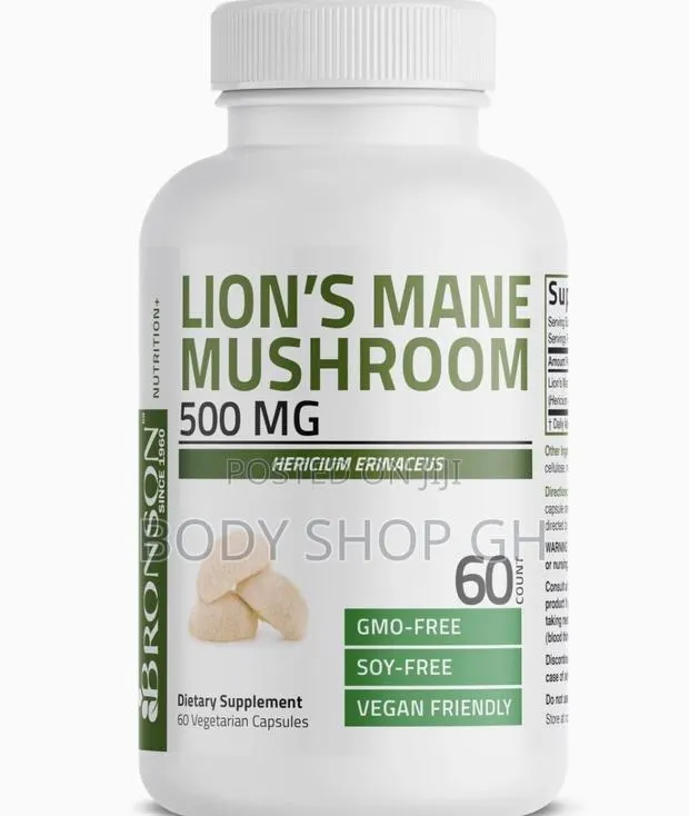 Bronson Lion's Mane Mushroom 500mg Hericium Erinaceus · Photo 1