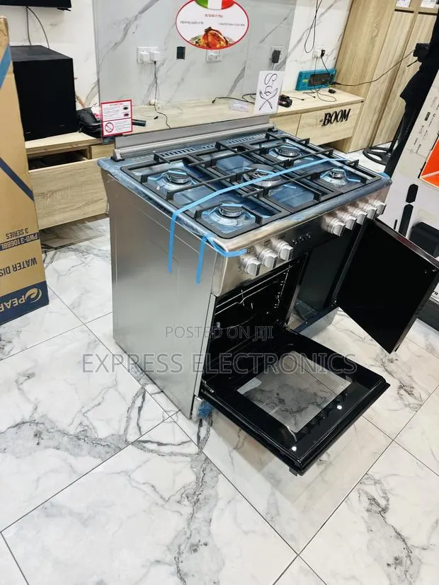 Limited Stock Gas Cooker Sliver Oven Rotisserie 5burner 60/90 · Photo 1