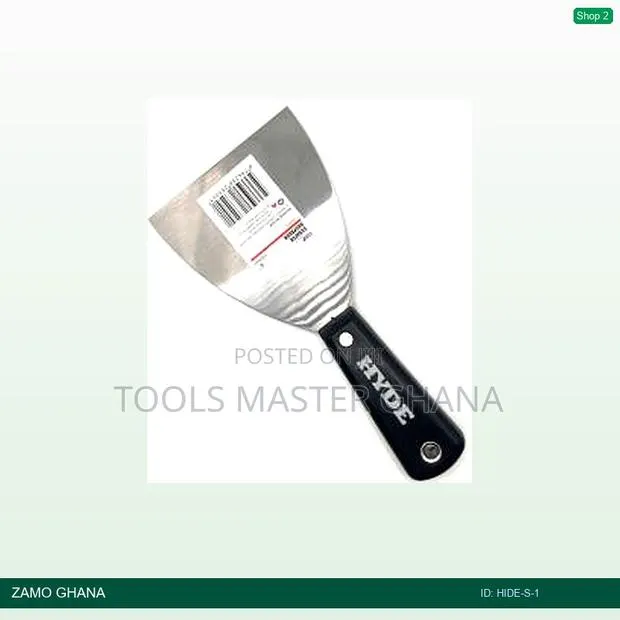 Hide Scraper 1 Inch Plastic Handle (Piece) Hyde - Hide-S-1 · Photo 1