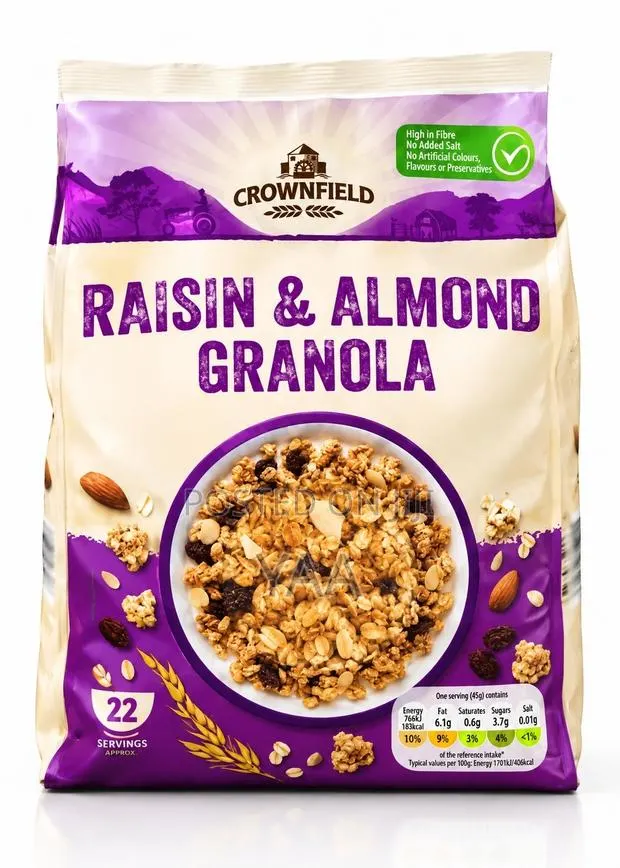 Crownfield Raisin Almond Granola · Photo 1
