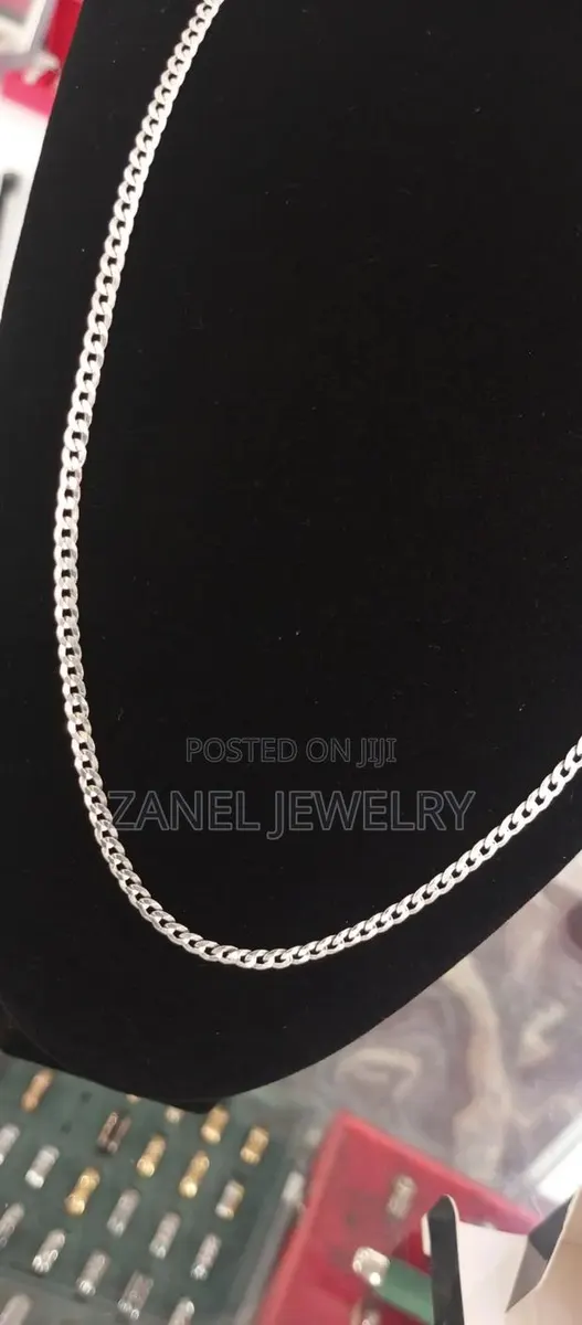 Real Silver Cuban Necklace · Photo 1