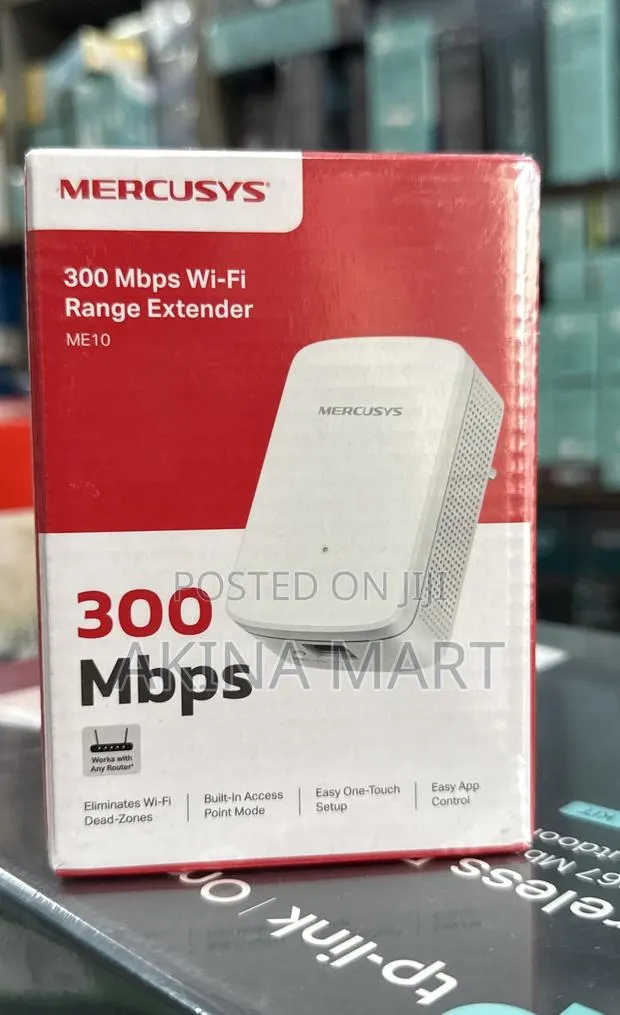 Mercusys 300mbs Wi-Fi Range Extender Me10 · Photo 1