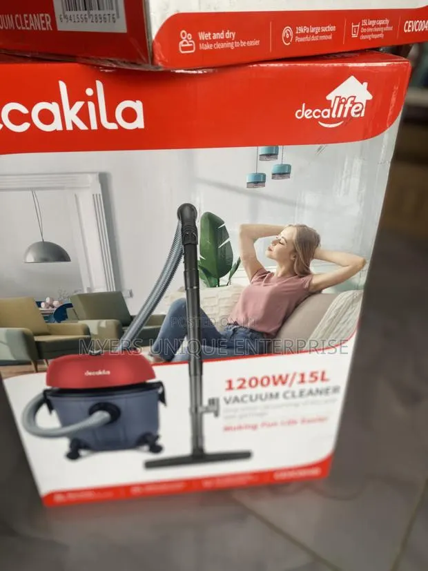Decakila (15l)Wet Dry Vacuum Cleaner(1200w)-Home+Shop Use · Photo 1
