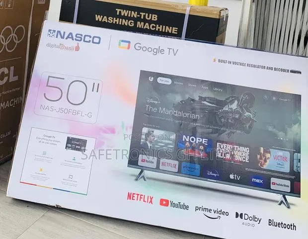 Super Best * Nasco 50 Inch Smart Uhd Android Frameless Led TV · Photo 1