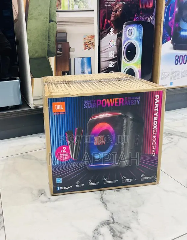 Check Out Affordable JBL Party Box Encore 2 Potable With 2 Microphones · Photo 1