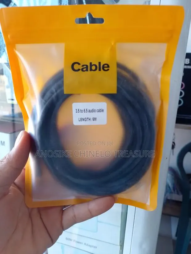 6M 3.5mm to 6.5mm Audio Cable – AUX/Microphone Cable · Photo 1