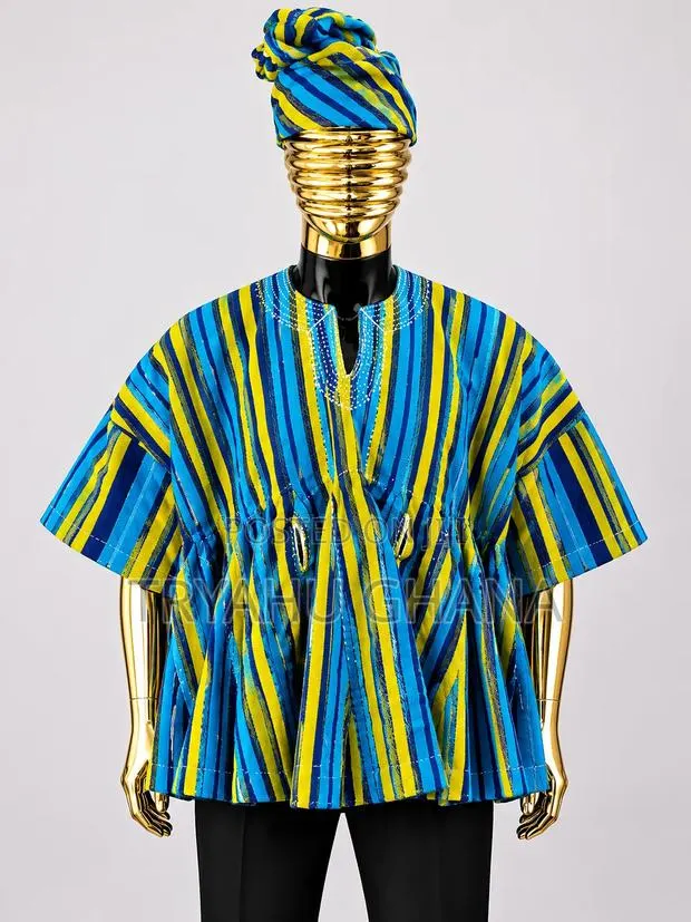 Buy High Quality Premium Handwoven Fugu- Smocks Deal at Tryahu · Photo 1