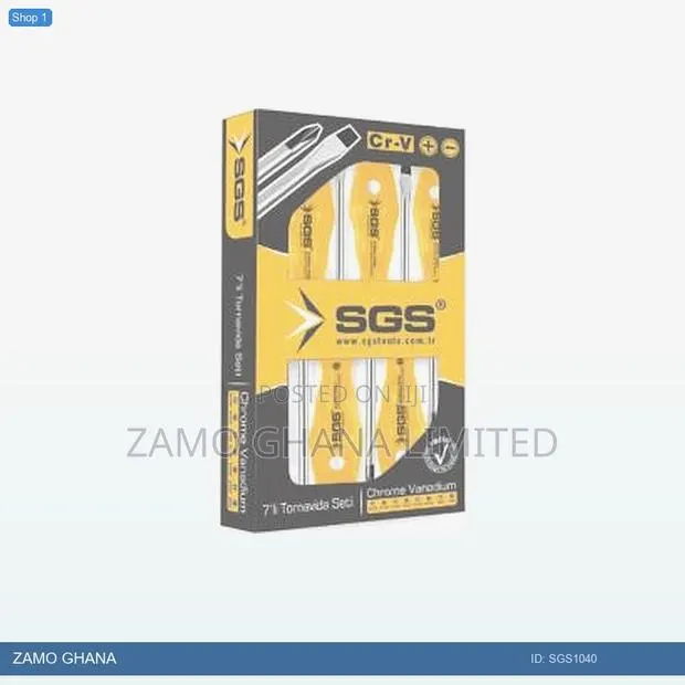 Screw Driver Yellow Series Set 7pcs (Old Red) - Sgs1040 · Photo 1