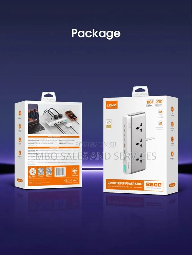 100W Nitride Gallium Nitride Desktop Power Strip SC3 · Photo 1