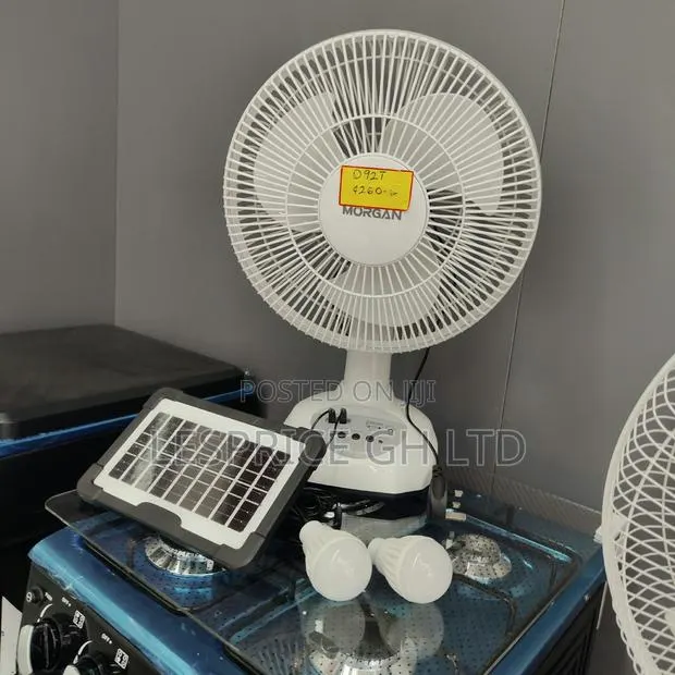 Promo Promo on Our Best Rechargeable Fan With Solar Panels & Led Light · Photo 1