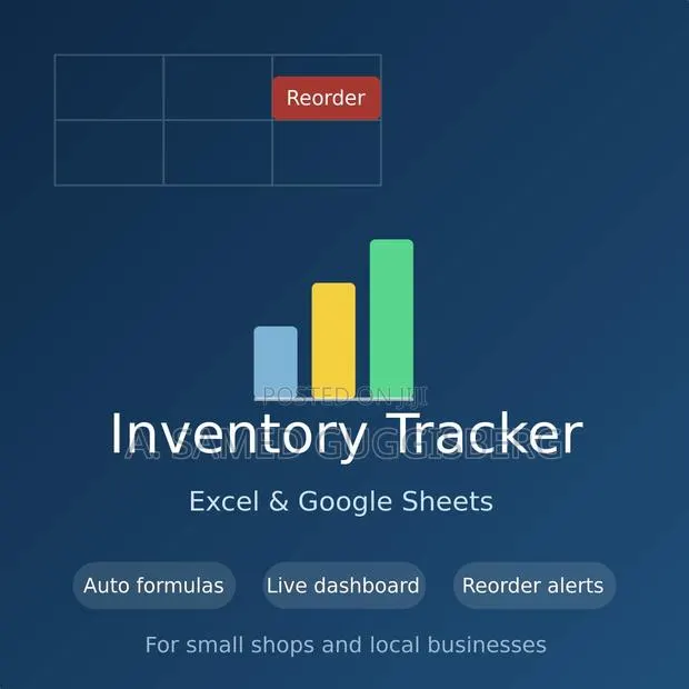 Google and Excel Stock & Sales Record Sheet for Your Shop. · Photo 1