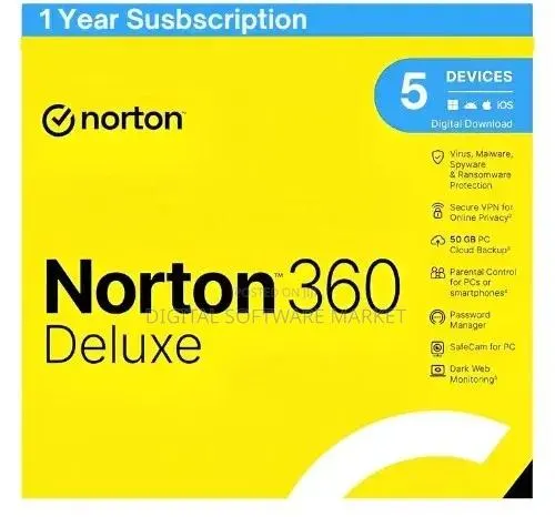 Norton 360 Deluxe | Multiple Layers of Protection 5 Devices | 1 Year · Photo 1