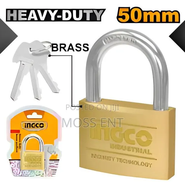 Heavy Duty Brass Padlock 50mm - Dbpl0502 · Photo 1