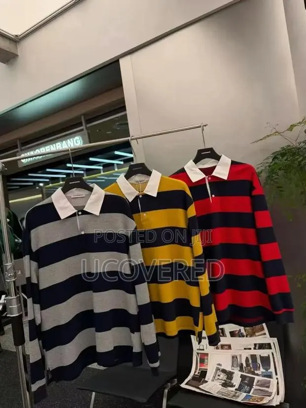 Striped Jacquard Cotton Piqué Polo Shirt · Photo 1
