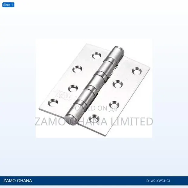 Fuxia Door Hinges 3.5x3 Inch X 2.5mm 2bb Satin Stainless - W01yw23103 · Photo 1