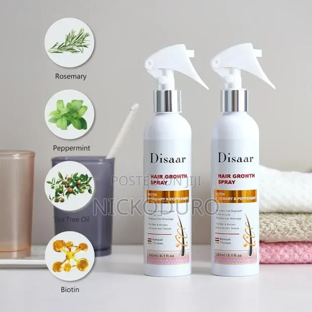 Hair Growth Spray-5%Minodixil/Keratin,Biotin, Castor, Rosemary · Photo 1