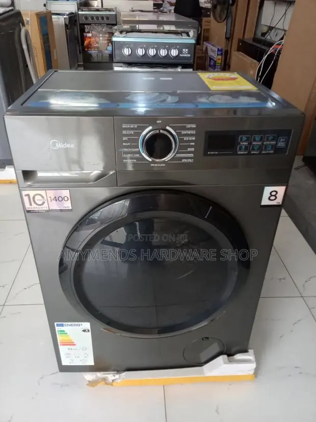 Midea Washing Machine Front Load 8,0kg, 48ltres · Photo 1
