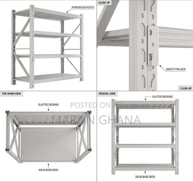 Heavy Duty Metal Warehouse Storage Rack - 4 Tier Shelving Unit · Photo 2