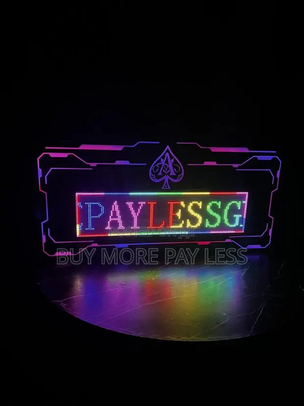 L Custom Programmable LED Acrylic Message Sign Board. · Photo 1
