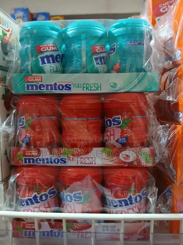 Mentos Sugar Free Chewing Gum 140gx6 · Photo 1