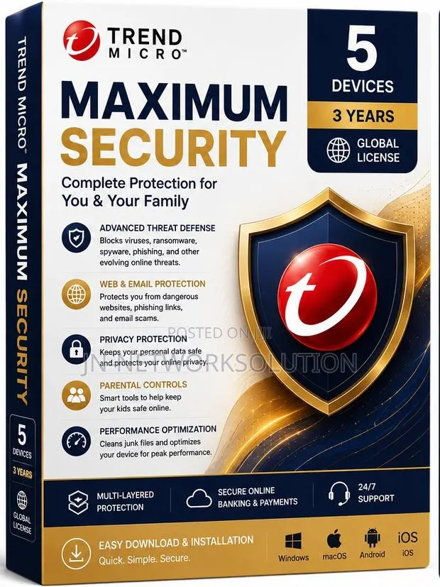 Trend Micro Maximum Security 5 Devices/ 3 Years (GLOBAL) · Photo 1