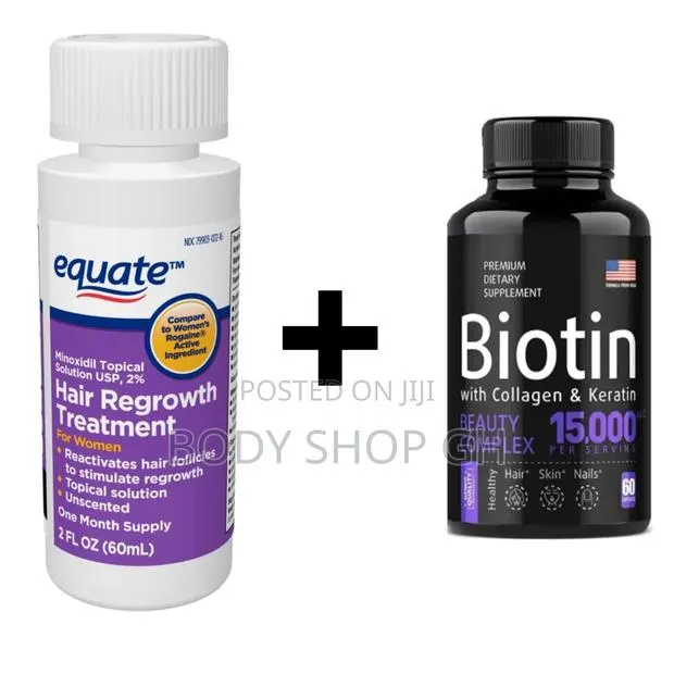 Equate Minoxidil + Biotin + Collagen - Women Hairloss Treat · Photo 1