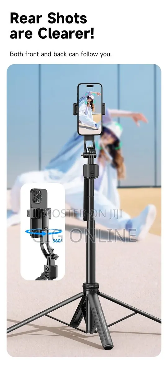 C17 AI Face Tracking Selfie Stick & Tripod · Photo 1