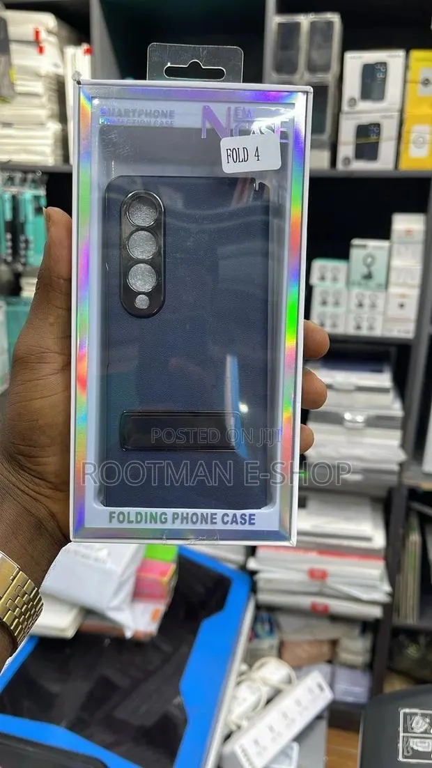 Samsung Z Fold 3 4 5g Solid Color Hinge Case Mobile Phone Accessories · Photo 1