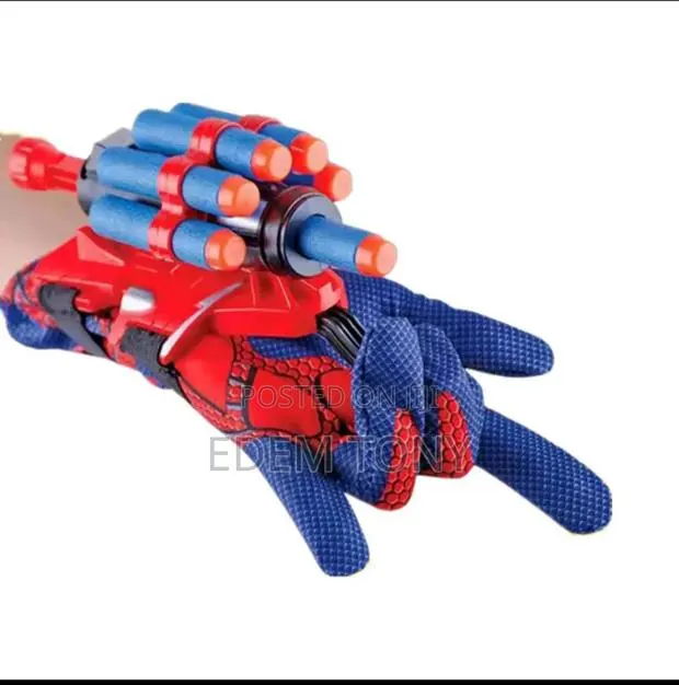 Spider-Man-Themed Dart Launcher Toy That Is Worn on the Wrist · Photo 1
