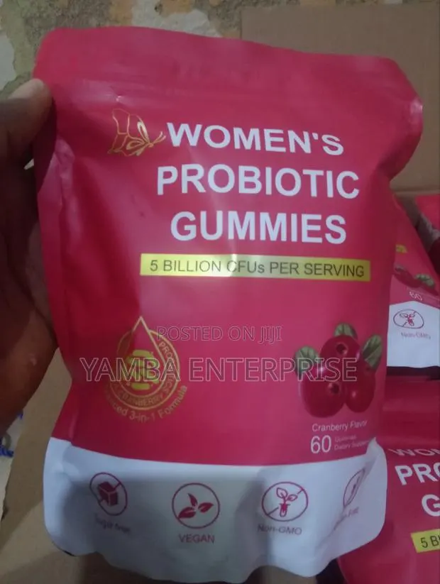 Women’S Probiotic Gummies – Cranberry Flavor (60 Gummies) · Photo 1