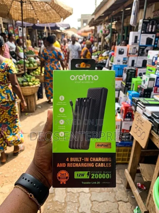 Original Oraimo 20000mAh AniFast Digital Power Bank · Photo 1