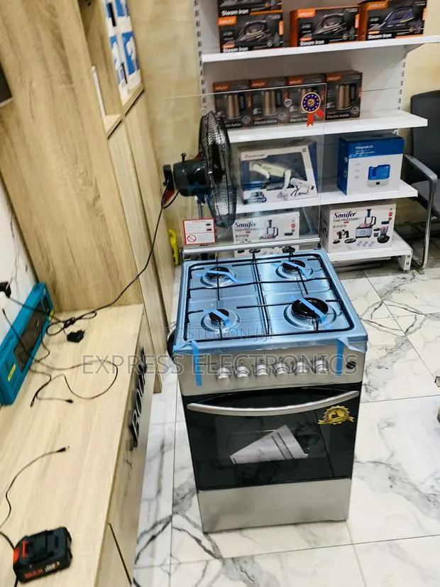 Limited Stock Gas Cooker Oven Grey 50/50 4burner · Photo 1