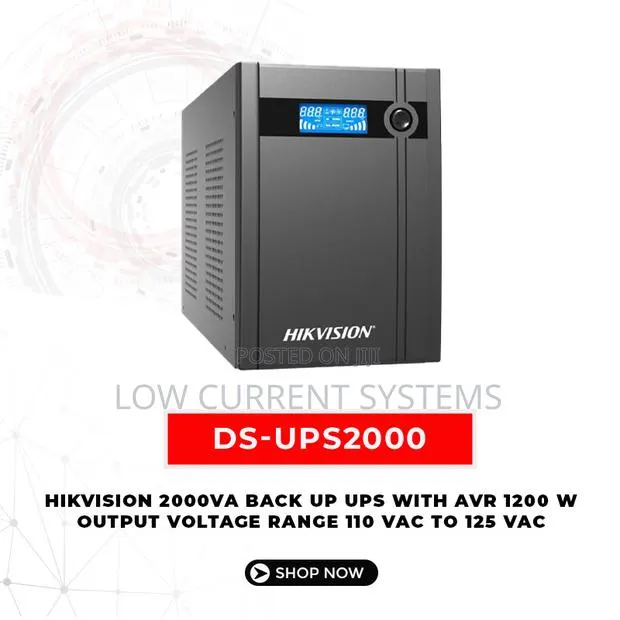 Hikvision 2000va Back Up Ups With Avr 1200 W · Photo 1