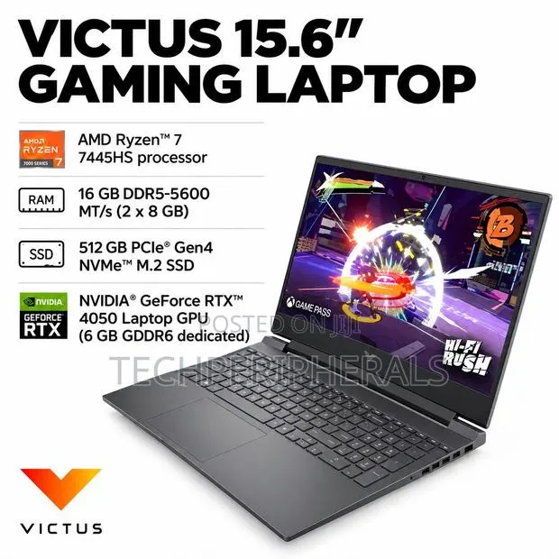 New Laptop HP Victus 15 16GB AMD Ryzen 7 SSD 512GB · Photo 1