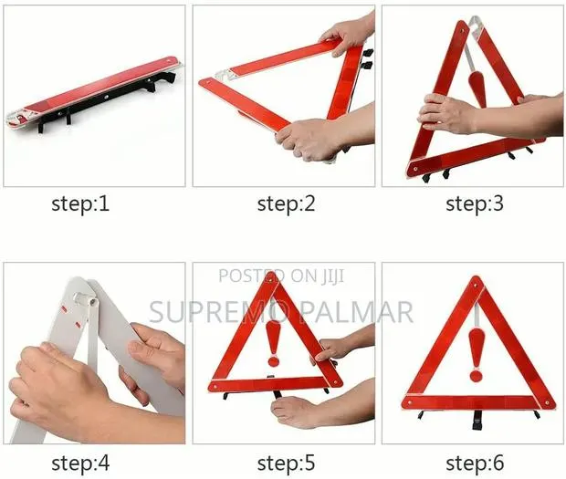 Double Reflective Warning Triangle for Car Roadside Emergencies · Photo 1