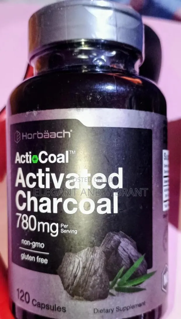Activated Charcoal 780mg, 120 Capsules · Photo 1