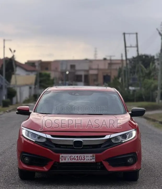 Honda Civic EX Sedan 2018 Red · Photo 1