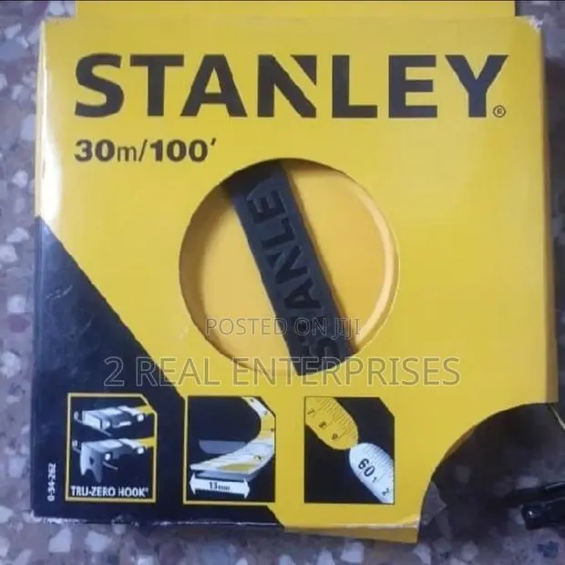 Stanley 30m/100ft Closed Case Fibreglass Long Tape Measure (0-34-262)