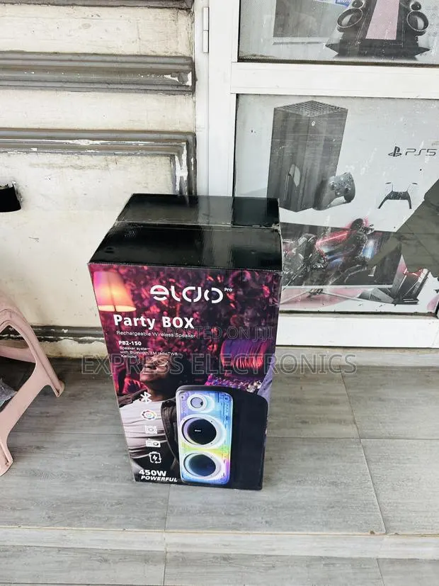 Classic Sleek Black Speaker Pb2-150 Double 8"Bluetooth · Photo 1