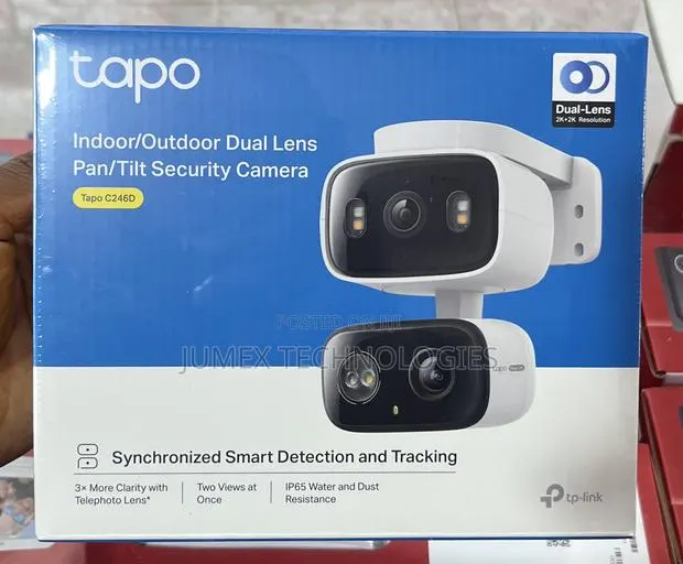 Tapo C246D Indoor/Outdoor Dual Lens Pan/Tilt Security Camera · Photo 1